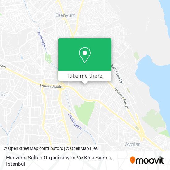 Hanzade Sultan Organizasyon Ve Kına Salonu map