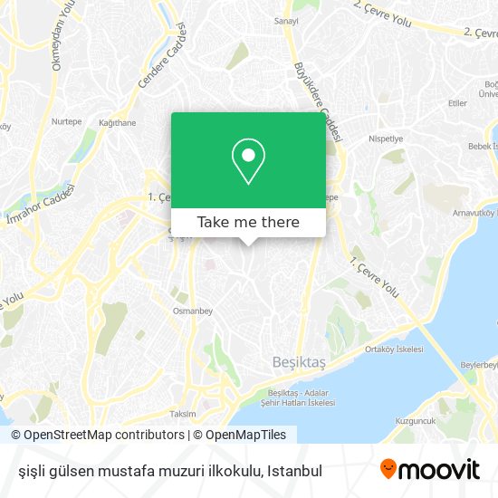 şişli gülsen mustafa muzuri ilkokulu map