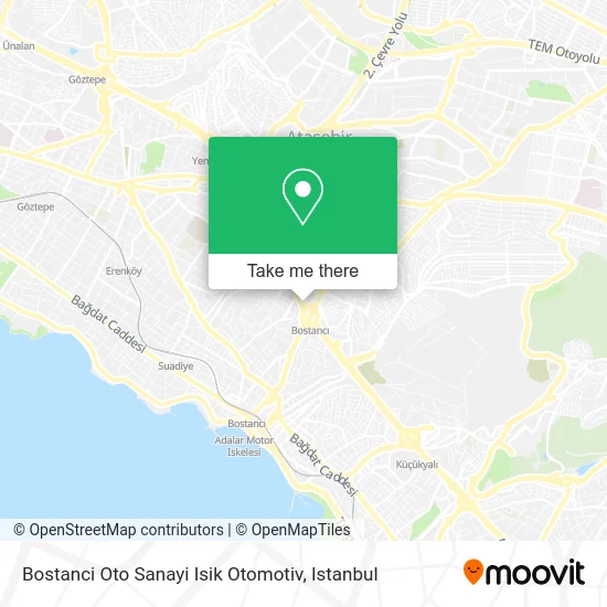 Bostanci Oto Sanayi Isik Otomotiv map