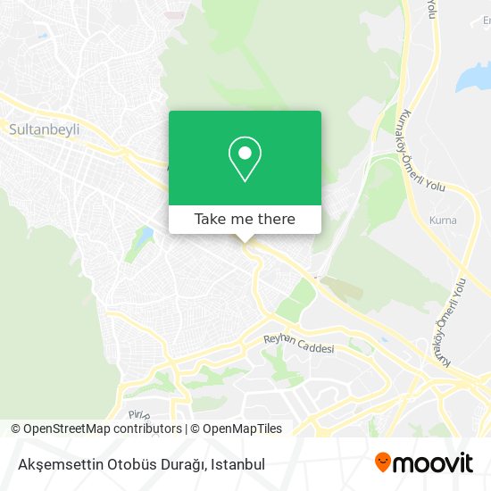 Akşemsettin Otobüs Durağı map