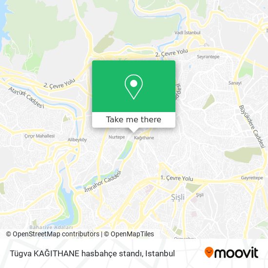 Tügva KAĞITHANE hasbahçe standı map