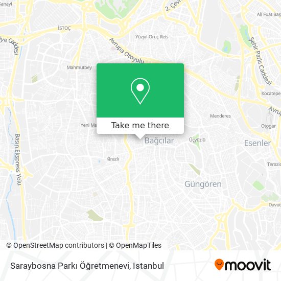 Saraybosna Parkı Öğretmenevi map