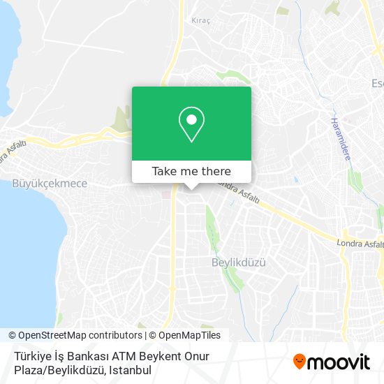 Türkiye İş Bankası ATM Beykent Onur Plaza / Beylikdüzü map