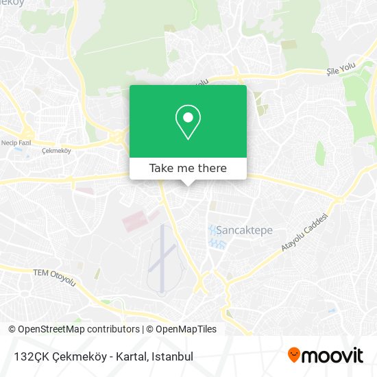 132ÇK Çekmeköy - Kartal map