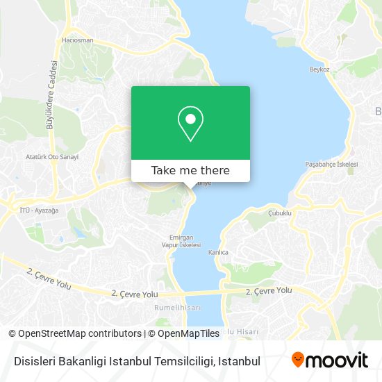 Disisleri Bakanligi Istanbul Temsilciligi map