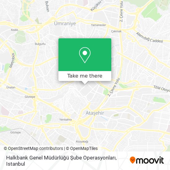 Halkbank Genel Müdürlüğü Şube Operasyonları map