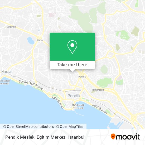 Pendik Mesleki Eğitim Merkezi map