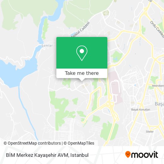 BİM Merkez Kayaşehir AVM map