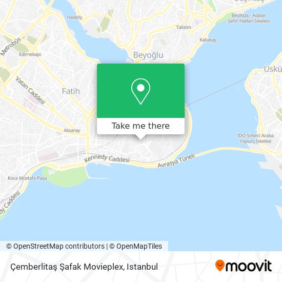 Çemberlitaş Şafak Movieplex map