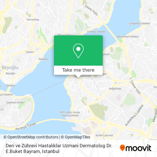 Deri ve Zührevi Hastalıklar Uzmani Dermatolog Dr. E.Buket Bayram map