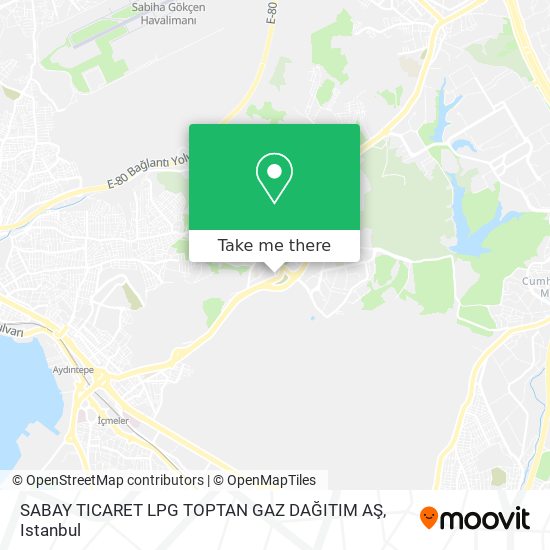 SABAY TICARET LPG TOPTAN GAZ DAĞITIM AŞ map