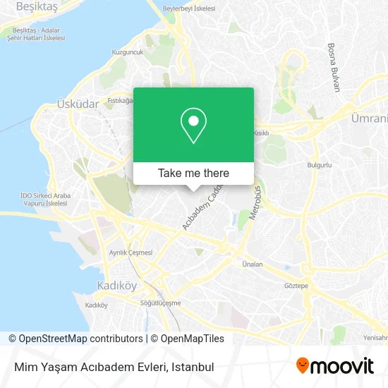 Mim Yaşam Acıbadem Evleri map