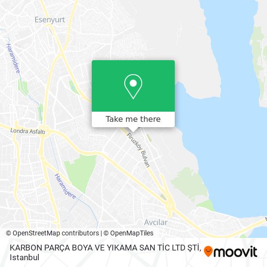 KARBON PARÇA BOYA VE YIKAMA SAN TİC LTD ŞTİ map