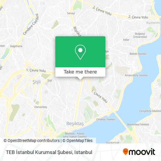 TEB İstanbul Kurumsal Şubesi map