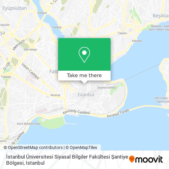 İstanbul Üniversitesi Siyasal Bilgiler Fakültesi Şantiye Bölgesi map