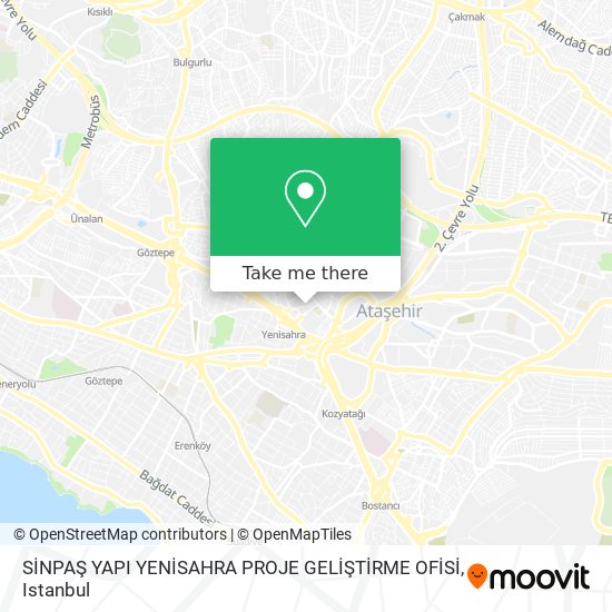 SİNPAŞ YAPI YENİSAHRA PROJE GELİŞTİRME OFİSİ map