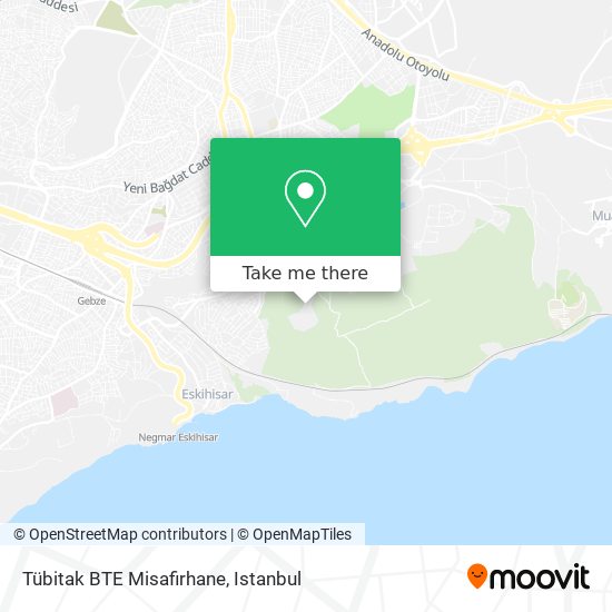 Tübitak BTE Misafirhane map