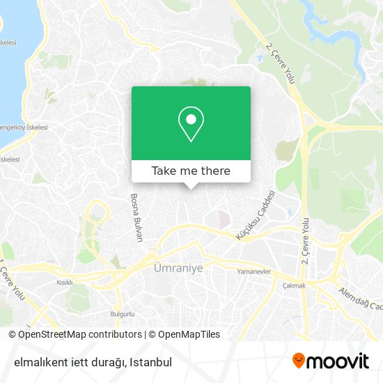 elmalıkent iett durağı map