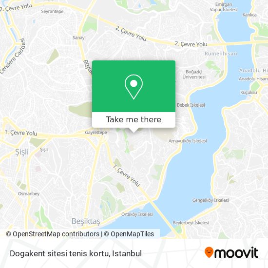 Dogakent sitesi tenis kortu map