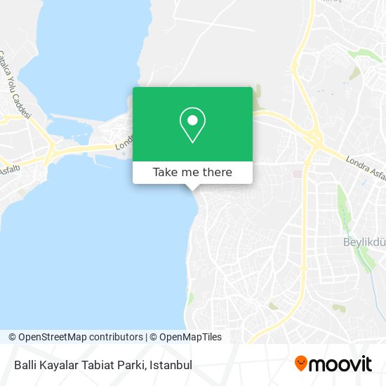 Balli Kayalar Tabiat Parki map