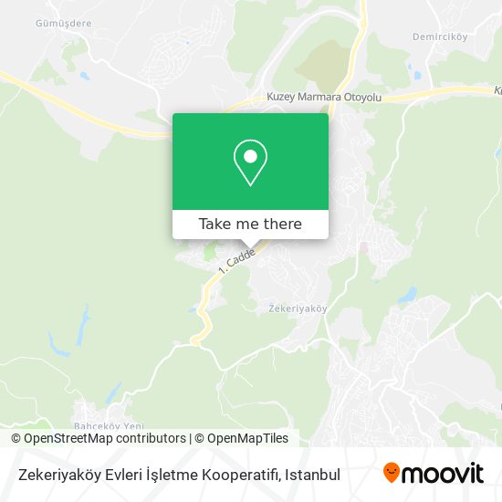 Zekeriyaköy Evleri İşletme Kooperatifi map