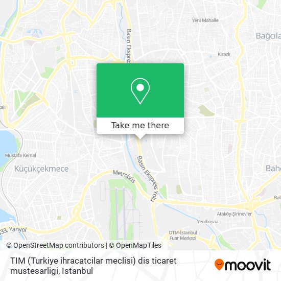 TIM (Turkiye ihracatcilar meclisi) dis ticaret mustesarligi map