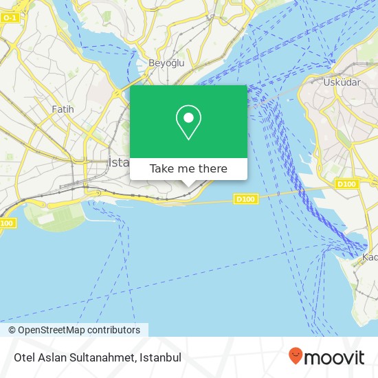 Otel Aslan Sultanahmet map