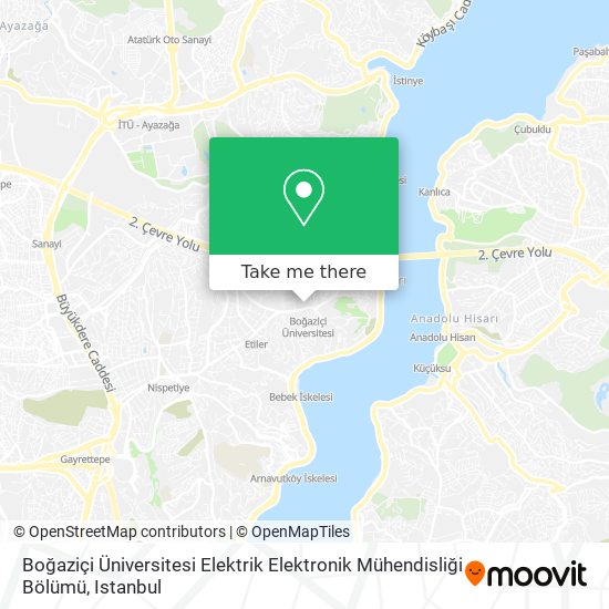 Boğaziçi Üniversitesi Elektrik Elektronik Mühendisliği Bölümü map