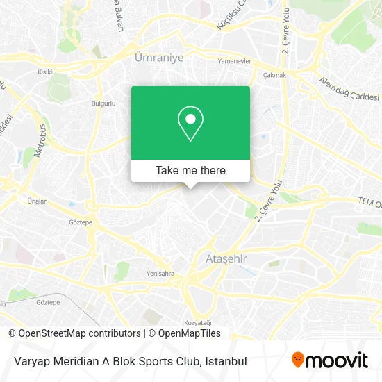 Varyap Meridian A Blok Sports Club map