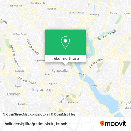 halit derviş ilköğretim okulu map