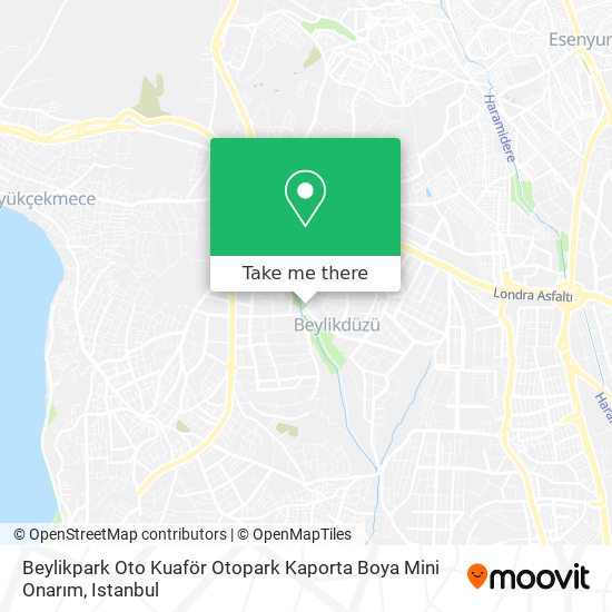 Beylikpark Oto Kuaför Otopark Kaporta Boya Mini Onarım map