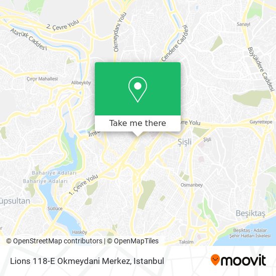 Lions 118-E Okmeydani Merkez map