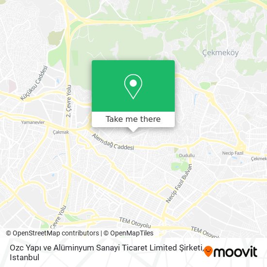 Ozc Yapı ve Alüminyum Sanayi Ticaret Limited Şirketi map