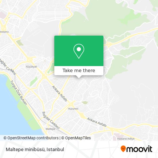 Maltepe minibüsü map
