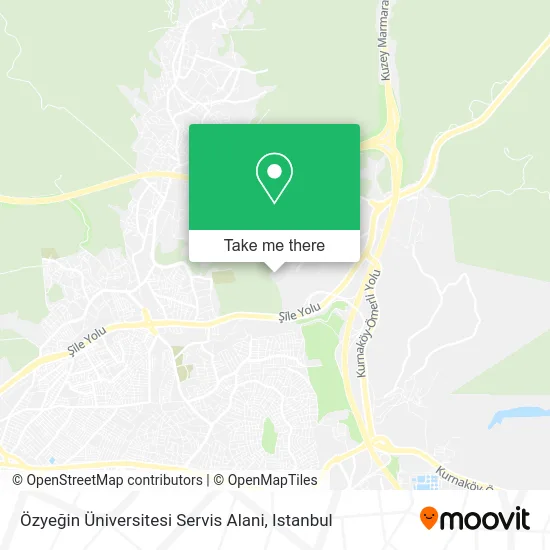 Özyeğin Üniversitesi Servis Alani map