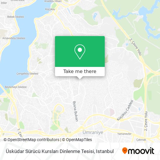 Üsküdar Sürücü Kursları Dinlenme Tesisi map