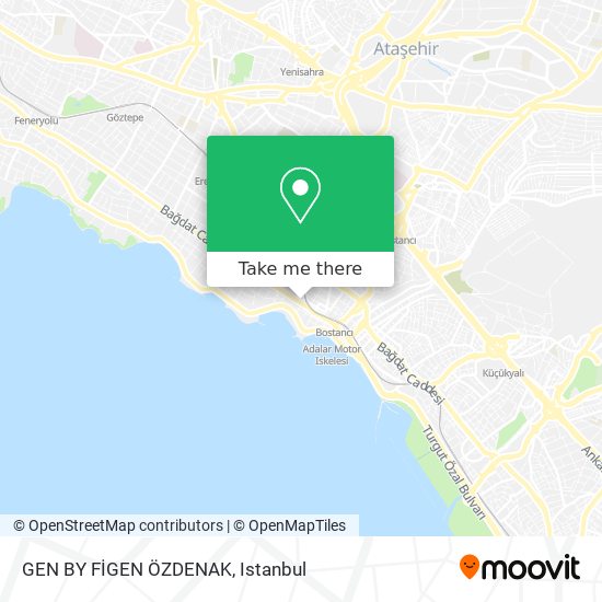 how to get to gen by figen ozdenak in bostanci kadikoy by bus cable car train metro or ferry