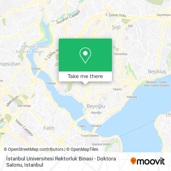 İstanbul Universitesi Rektorluk Binasi - Doktora Salonu map
