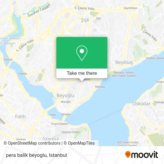 pera balik beyoglu map