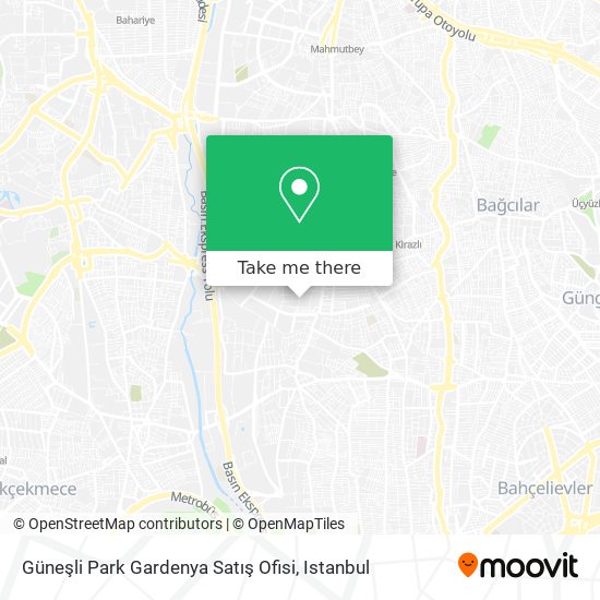 Güneşli Park Gardenya Satış Ofisi map