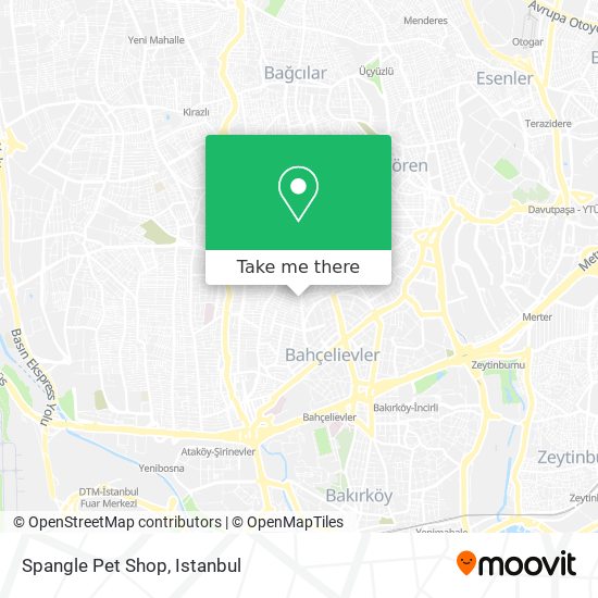 Spangle Pet Shop map