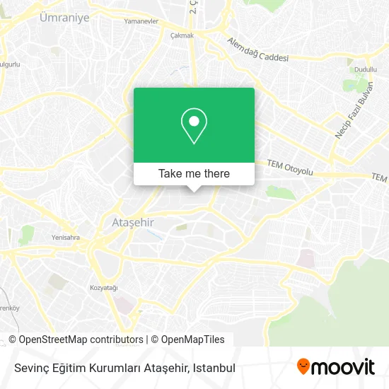 Sevinç Eğitim Kurumları Ataşehir map