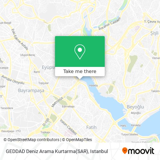 GEDDAD Deniz Arama Kurtarma(SAR) map