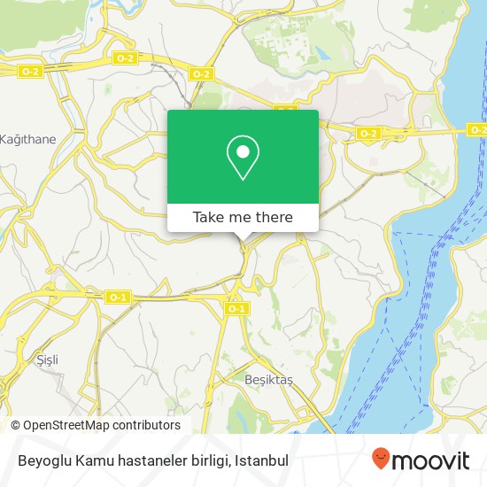 Beyoglu Kamu hastaneler birligi map