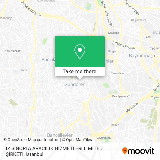 İZ SİGORTA ARACILIK HİZMETLERİ LİMİTED ŞİRKETİ map
