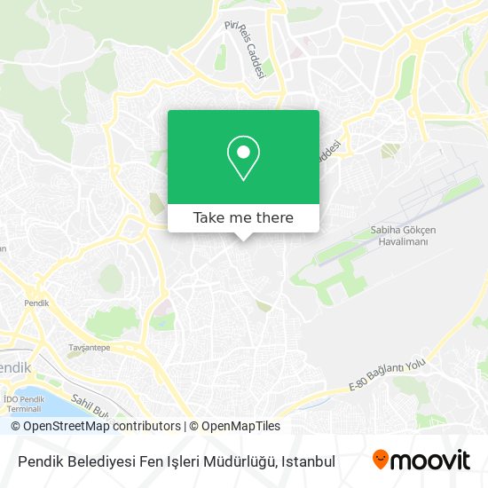 Pendik Belediyesi Fen Işleri Müdürlüğü map