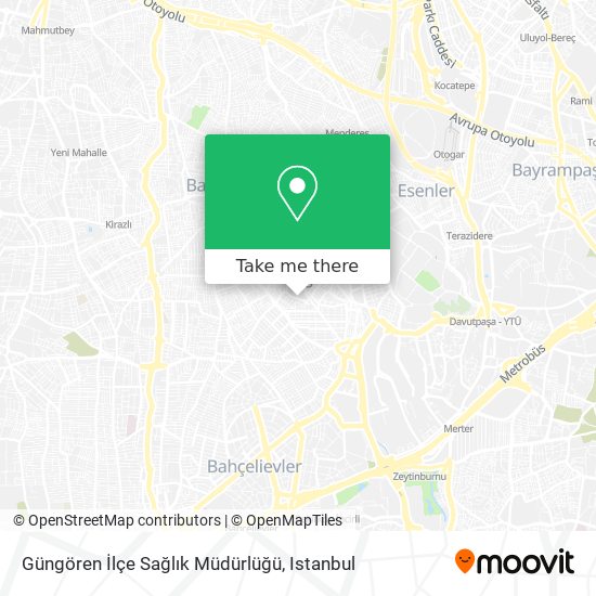 Güngören İlçe Sağlık Müdürlüğü map