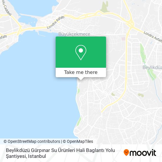 Beylikdüzü Gürpınar Su Ürünleri Hali Baglantı Yolu Şantiyesi map