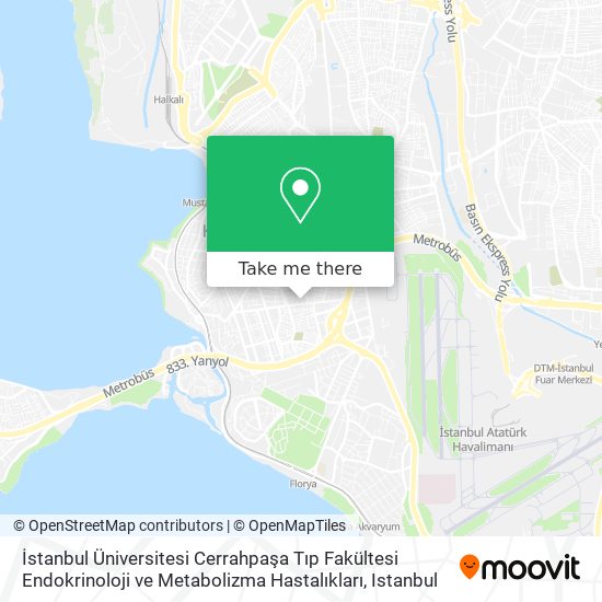 İstanbul Üniversitesi Cerrahpaşa Tıp Fakültesi Endokrinoloji ve Metabolizma Hastalıkları map