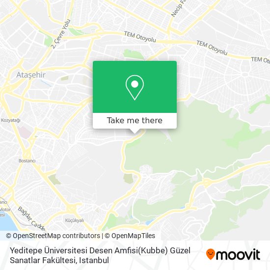 Yeditepe Üniversitesi Desen Amfisi(Kubbe) Güzel Sanatlar Fakültesi map
